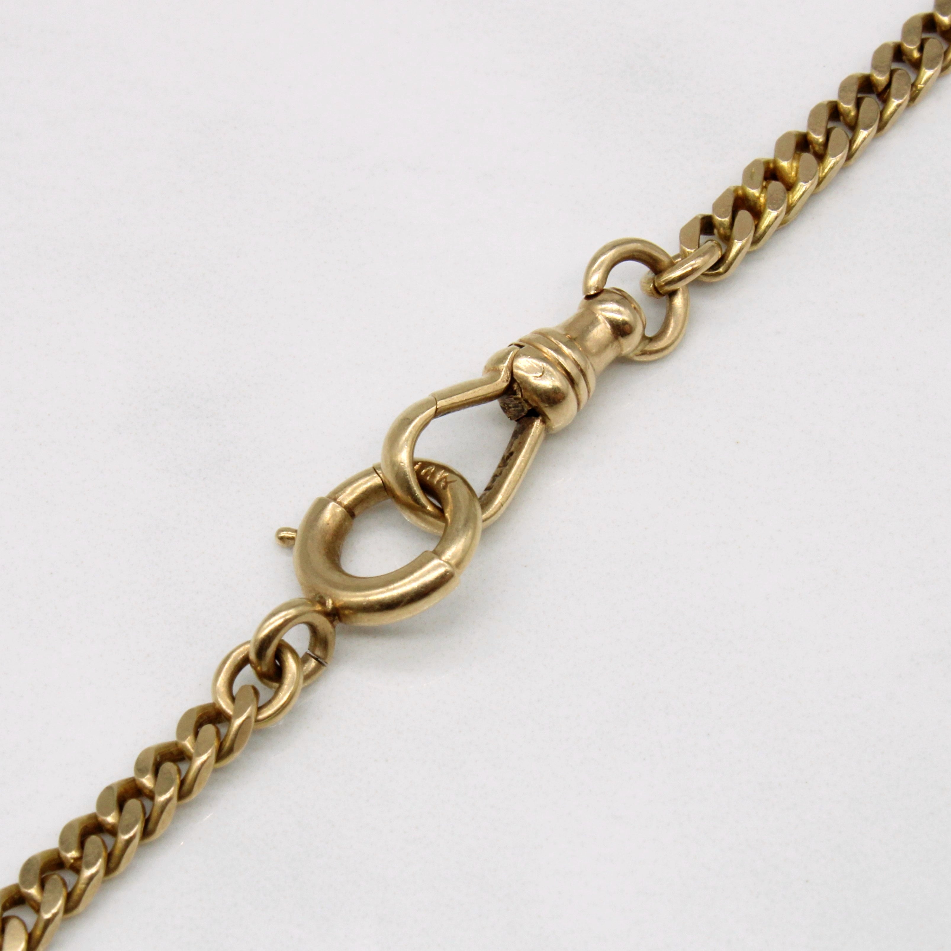 14k Yellow Gold Watch Chain | 24" |