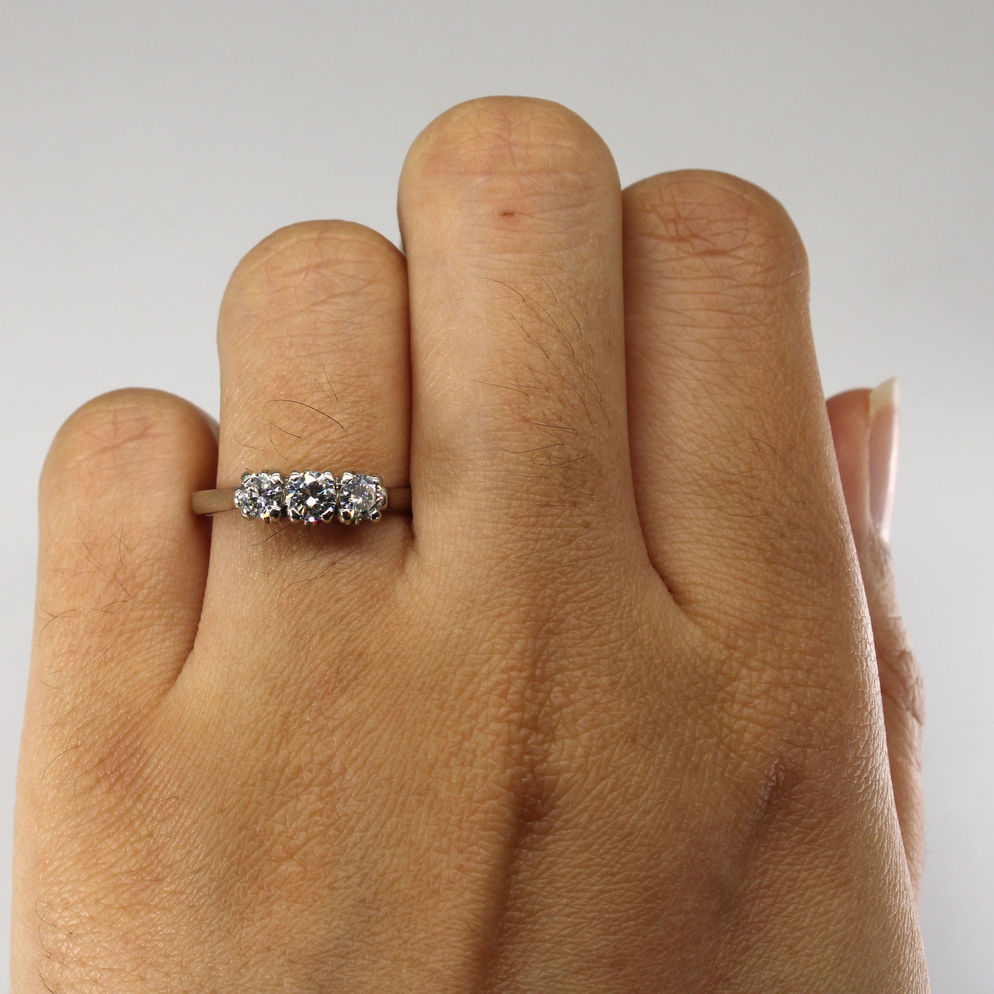 'Birks' Three Stone Diamond Ring | 0.56ctw | SZ 7 |