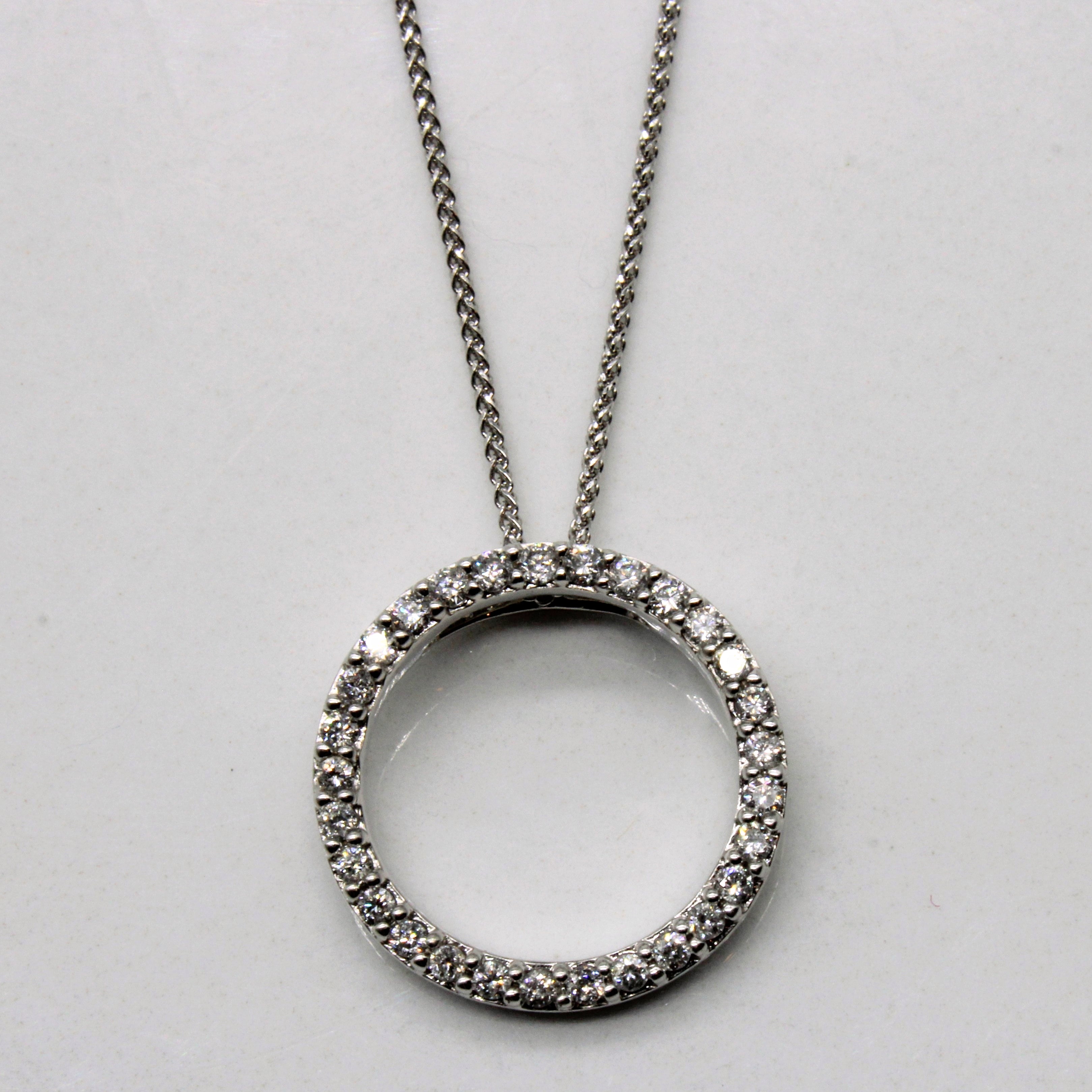 Diamond Infinity Pendant & Necklace | 0.15ctw | 18" |