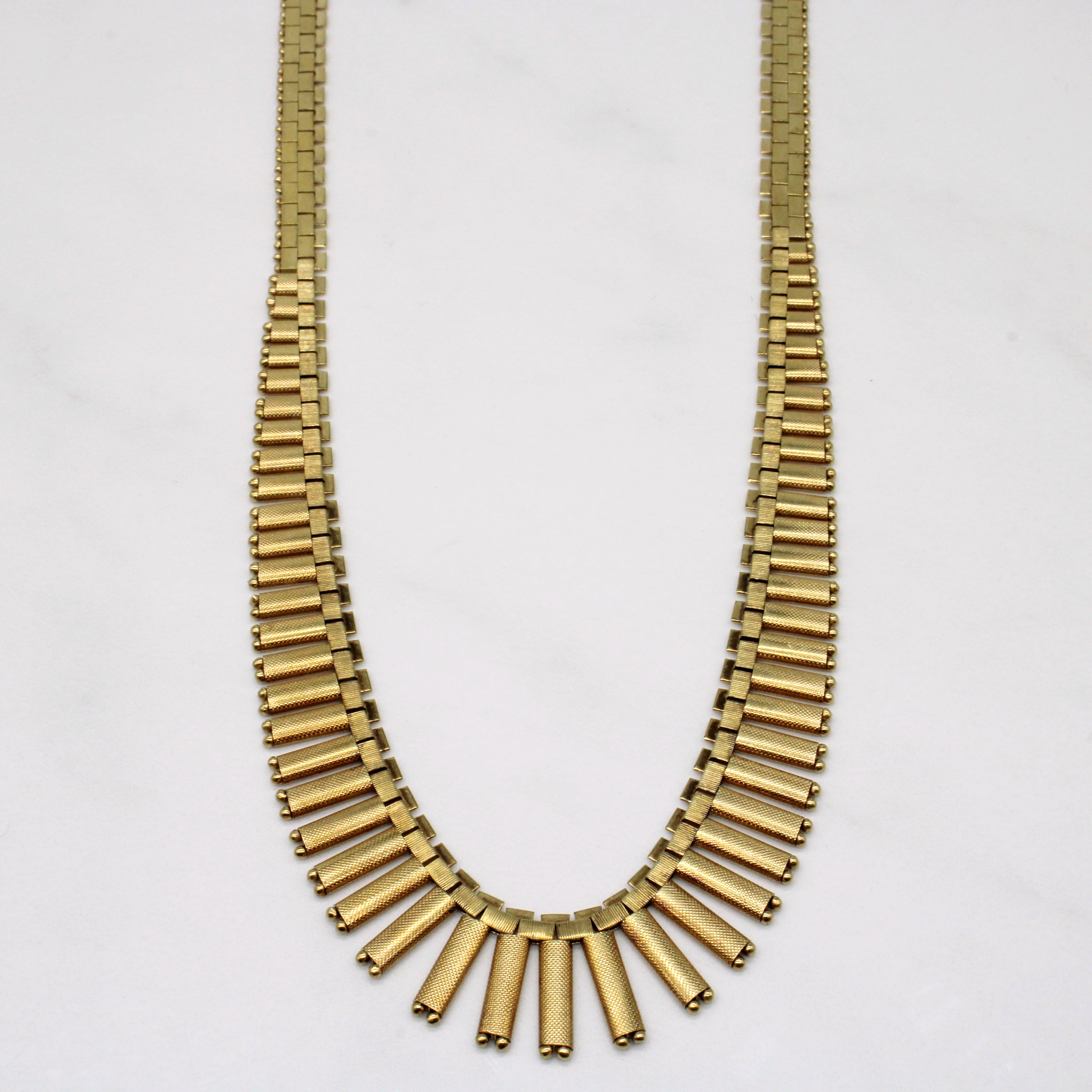 14k Yellow Gold Necklace | 17" |
