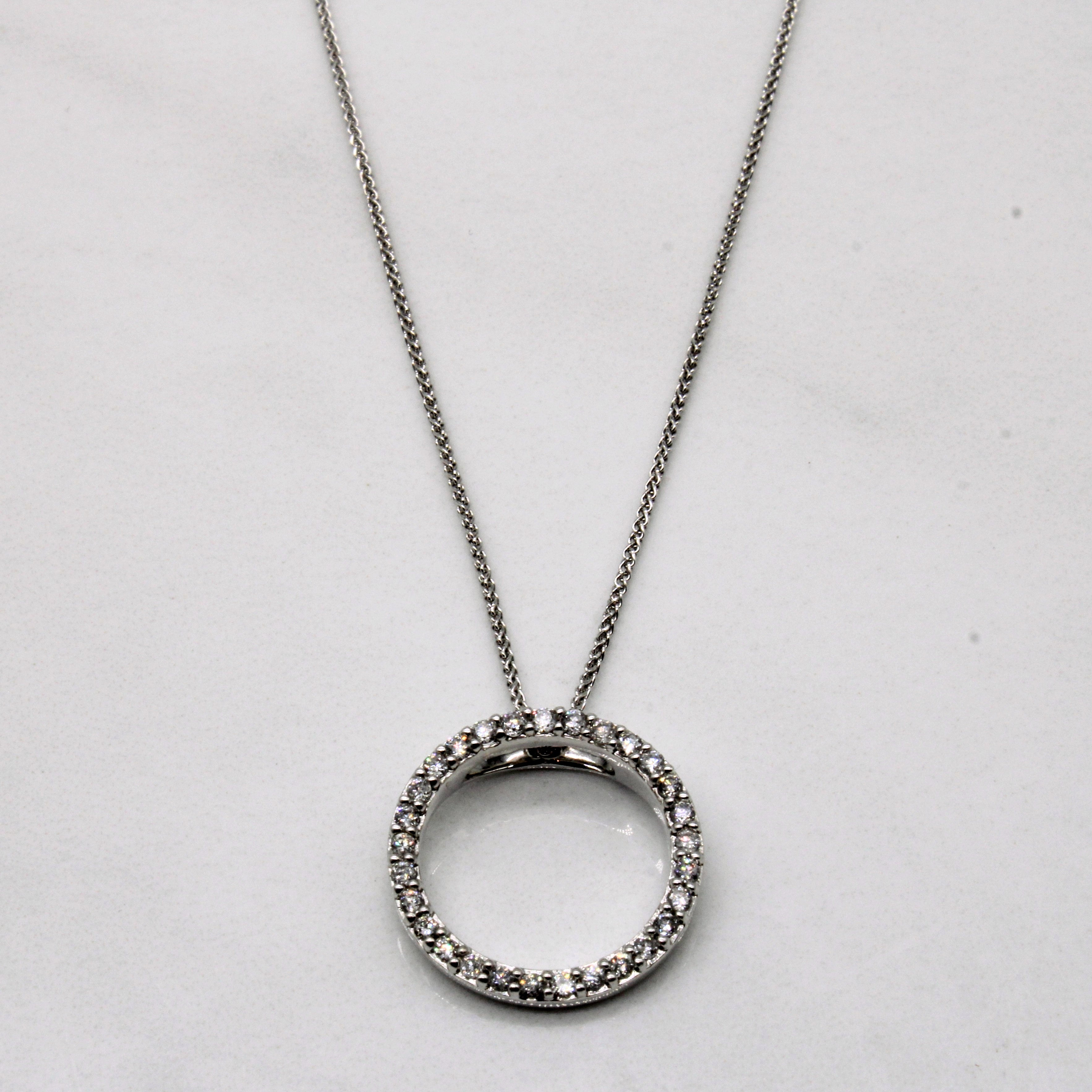 Diamond Infinity Pendant & Necklace | 0.15ctw | 18" |