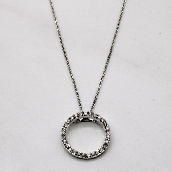 Diamond Infinity Pendant & Necklace | 0.15ctw | 18