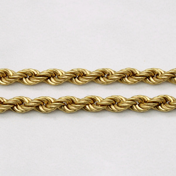 18k Yellow Gold Rope Chain | 18