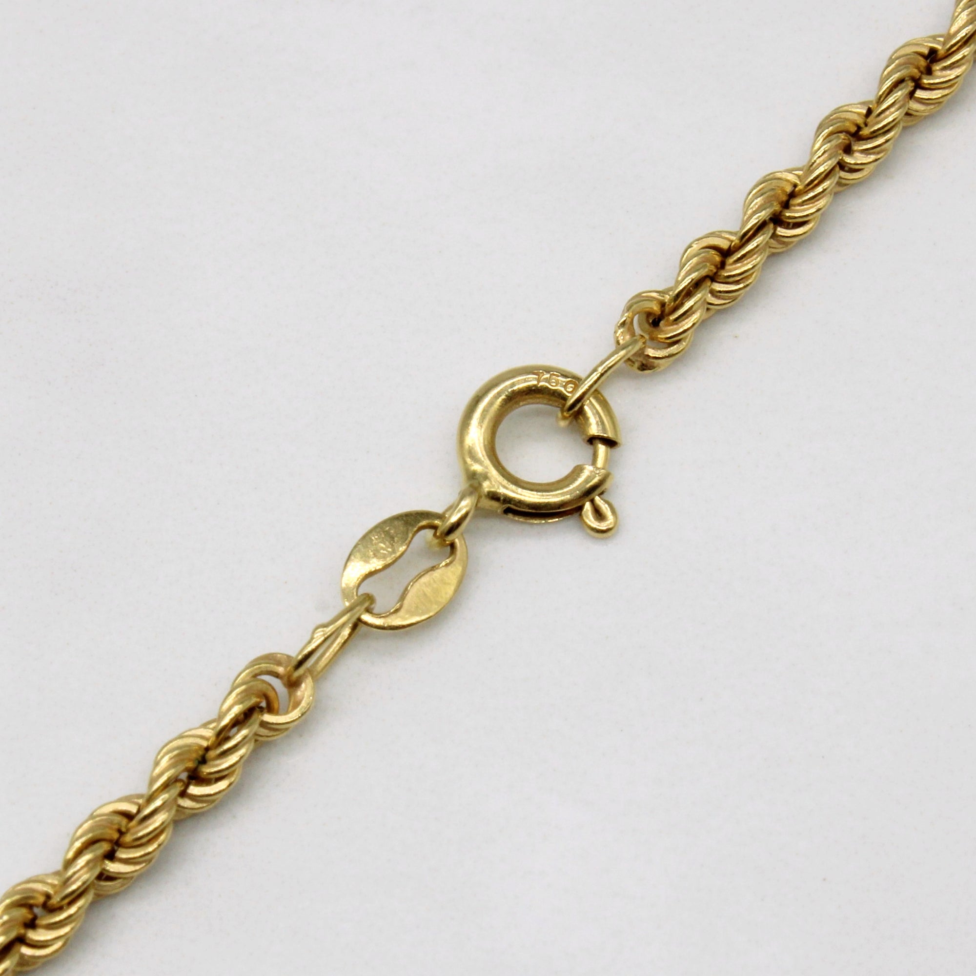 18k Yellow Gold Rope Chain | 18