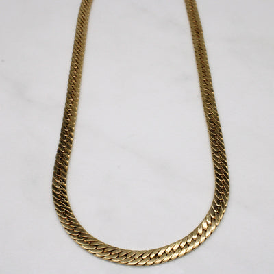 10k Yellow Gold Curb Link Chain | 15