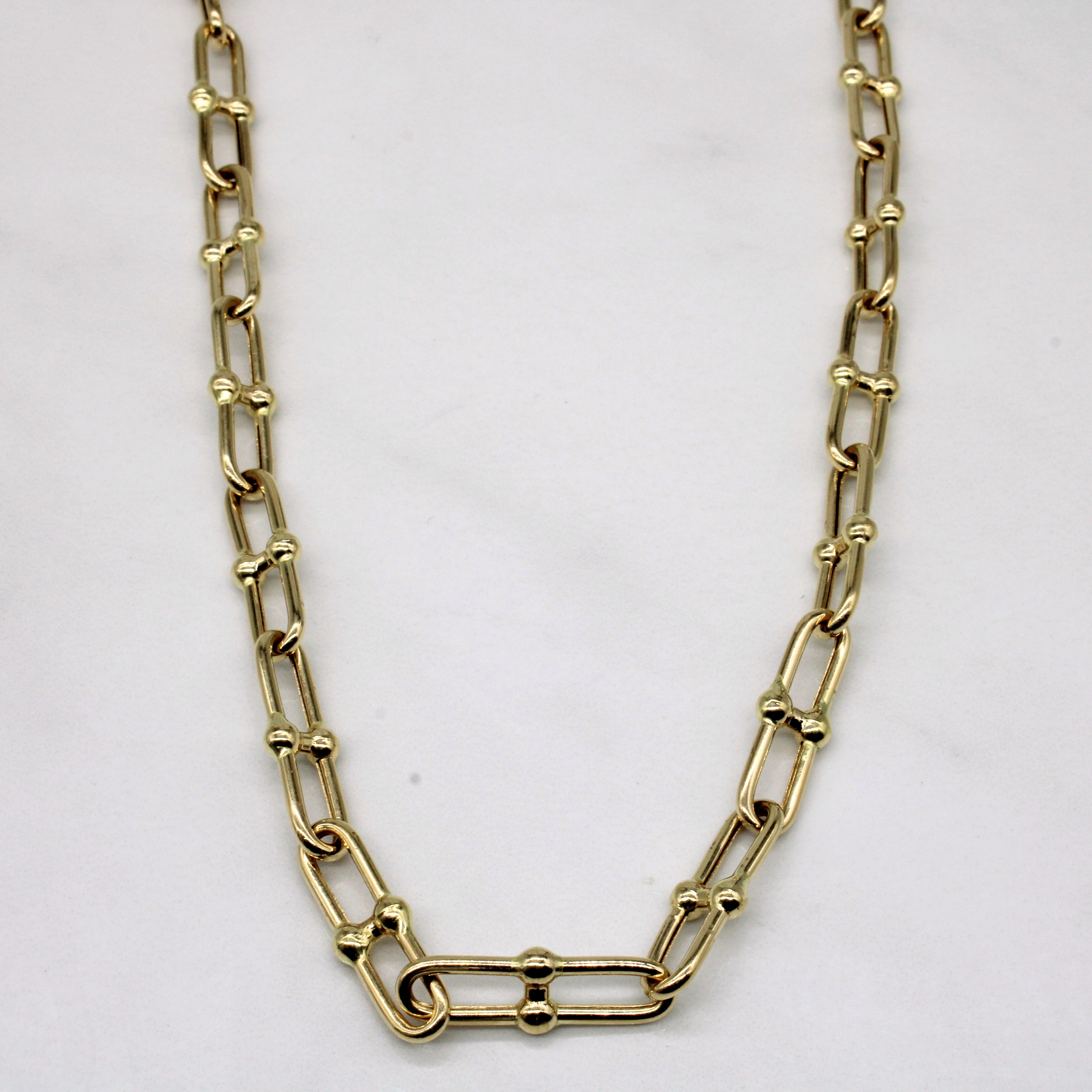 18k Yellow Gold Necklace | 16" |