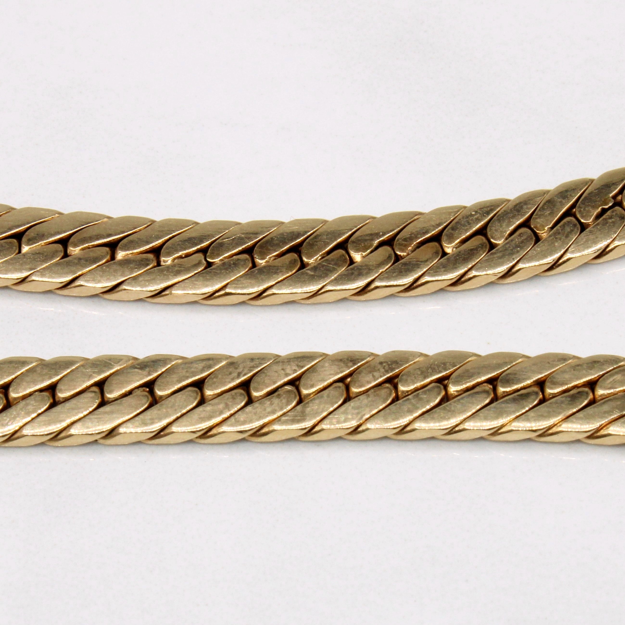 10k Yellow Gold Curb Link Chain | 15" |