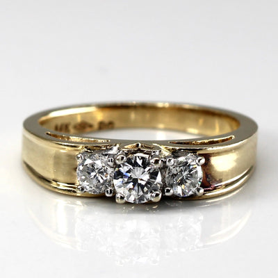 Three Stone Diamond Ring | 0.44ctw | SZ 6.5 |