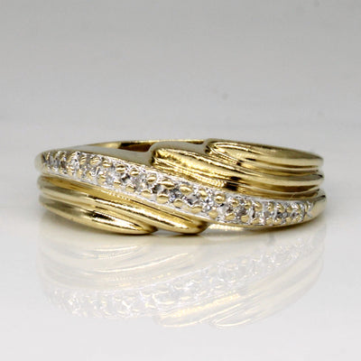Diamond Waterfall Ring | 0.09ctw | SZ 8.25 |