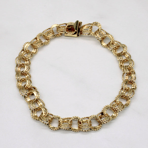 14k Yellow Gold Bracelet | 7.75