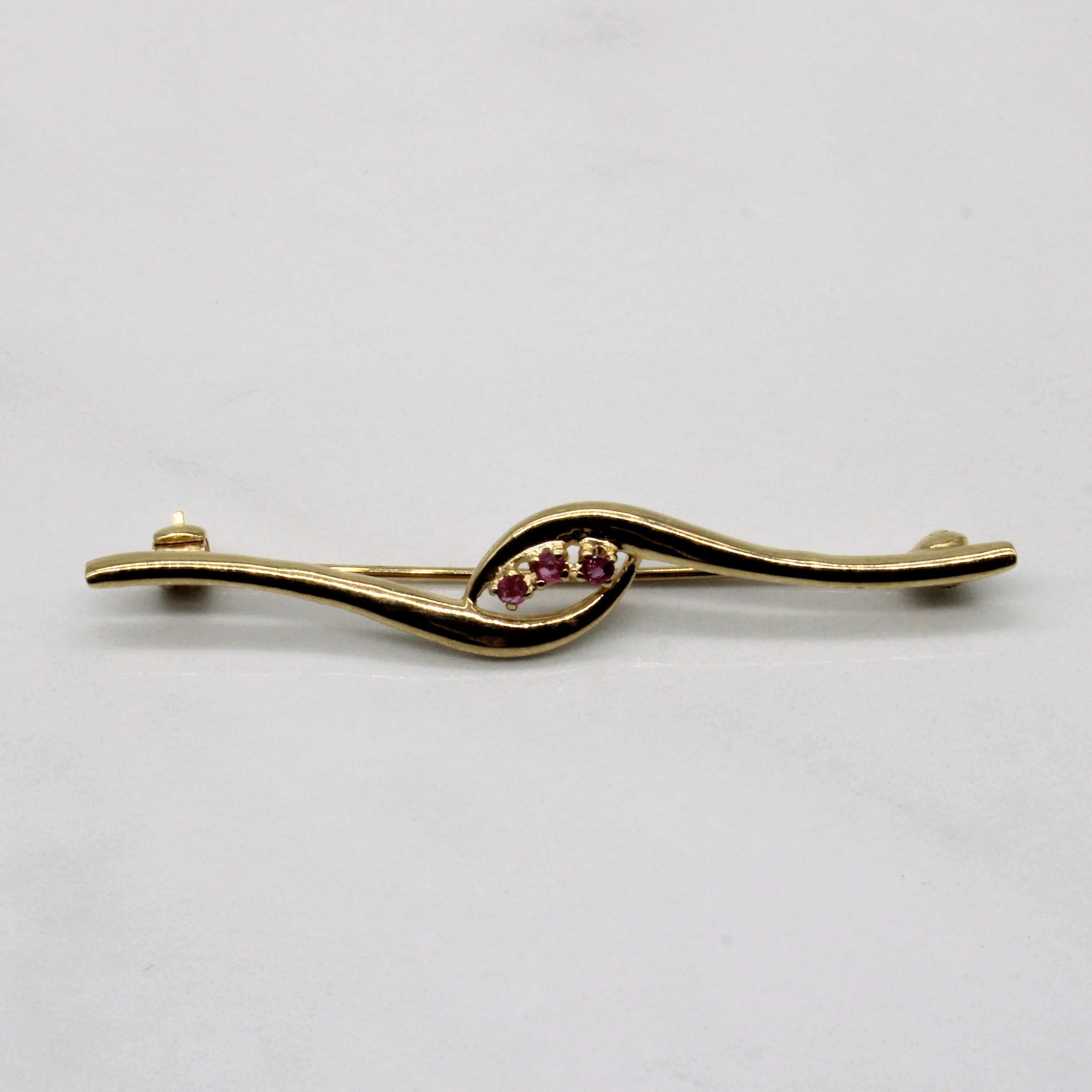 Ruby Waterfall Brooch | 0.09ctw |