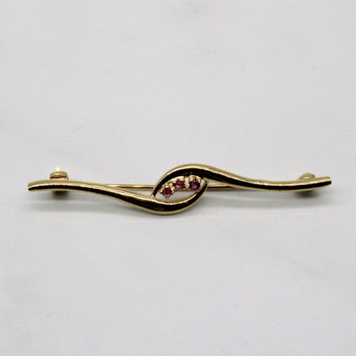 Ruby Waterfall Brooch | 0.09ctw |
