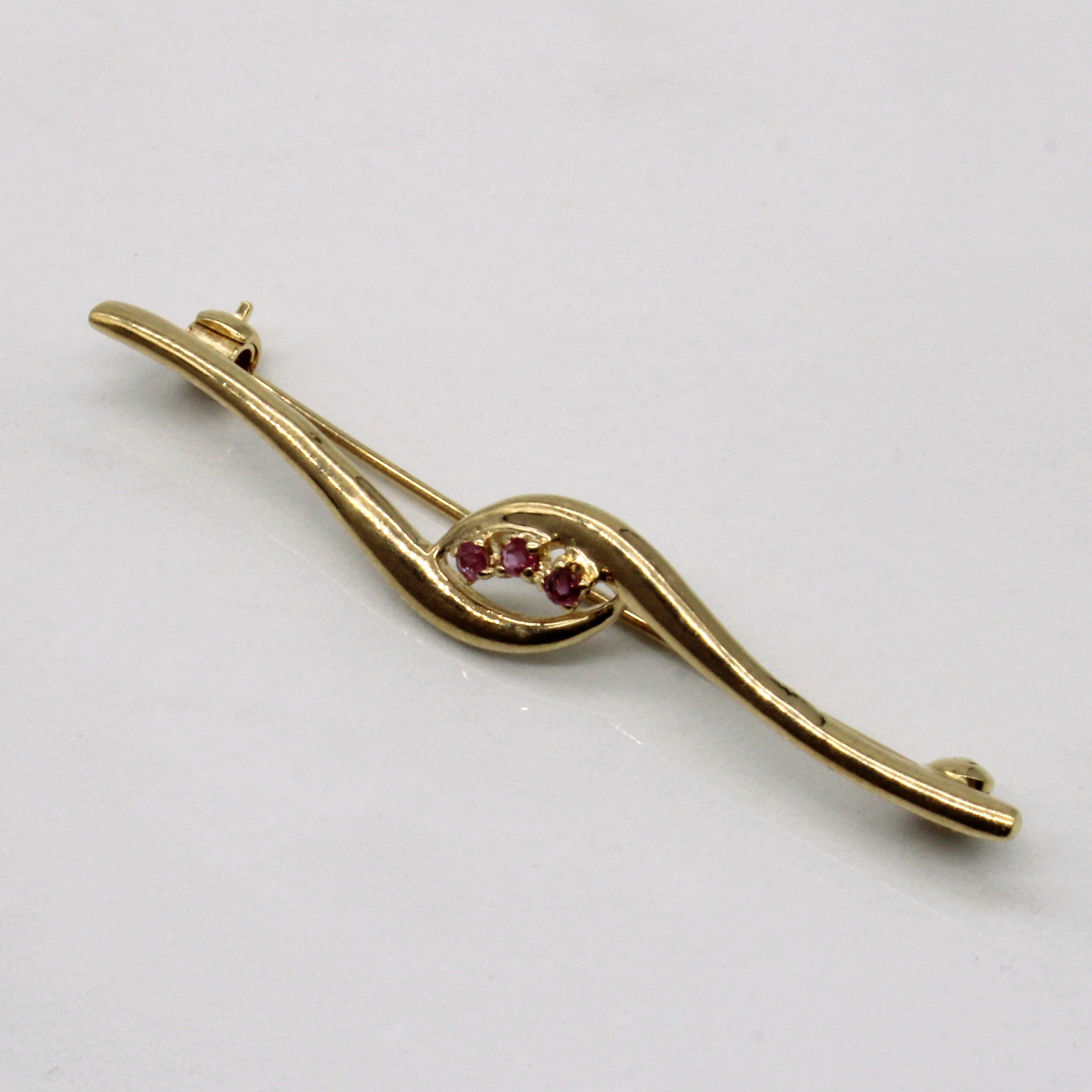 Ruby Waterfall Brooch | 0.09ctw |