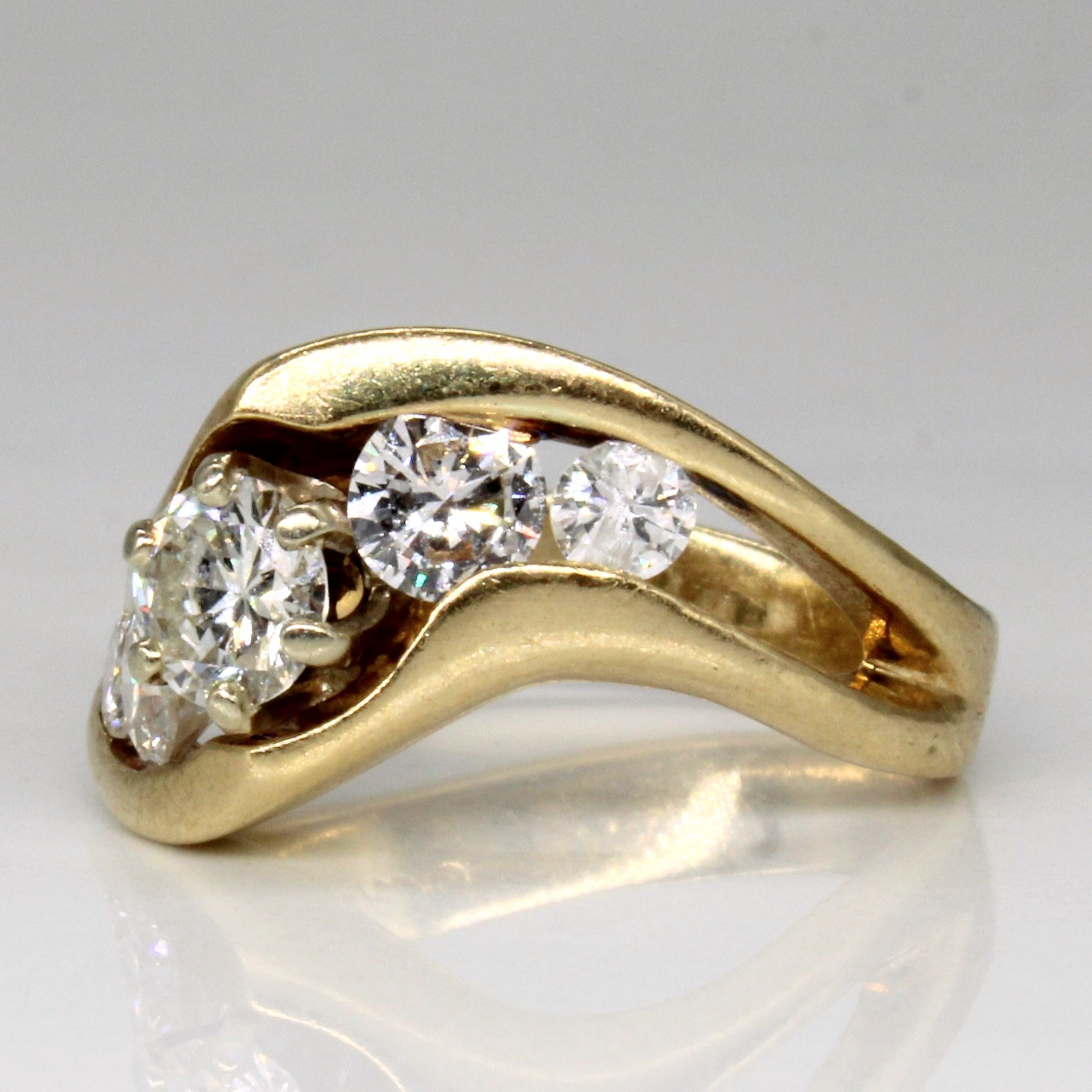 Five Stone Diamond Waterfall Ring | 1.00ctw | SZ 6 |