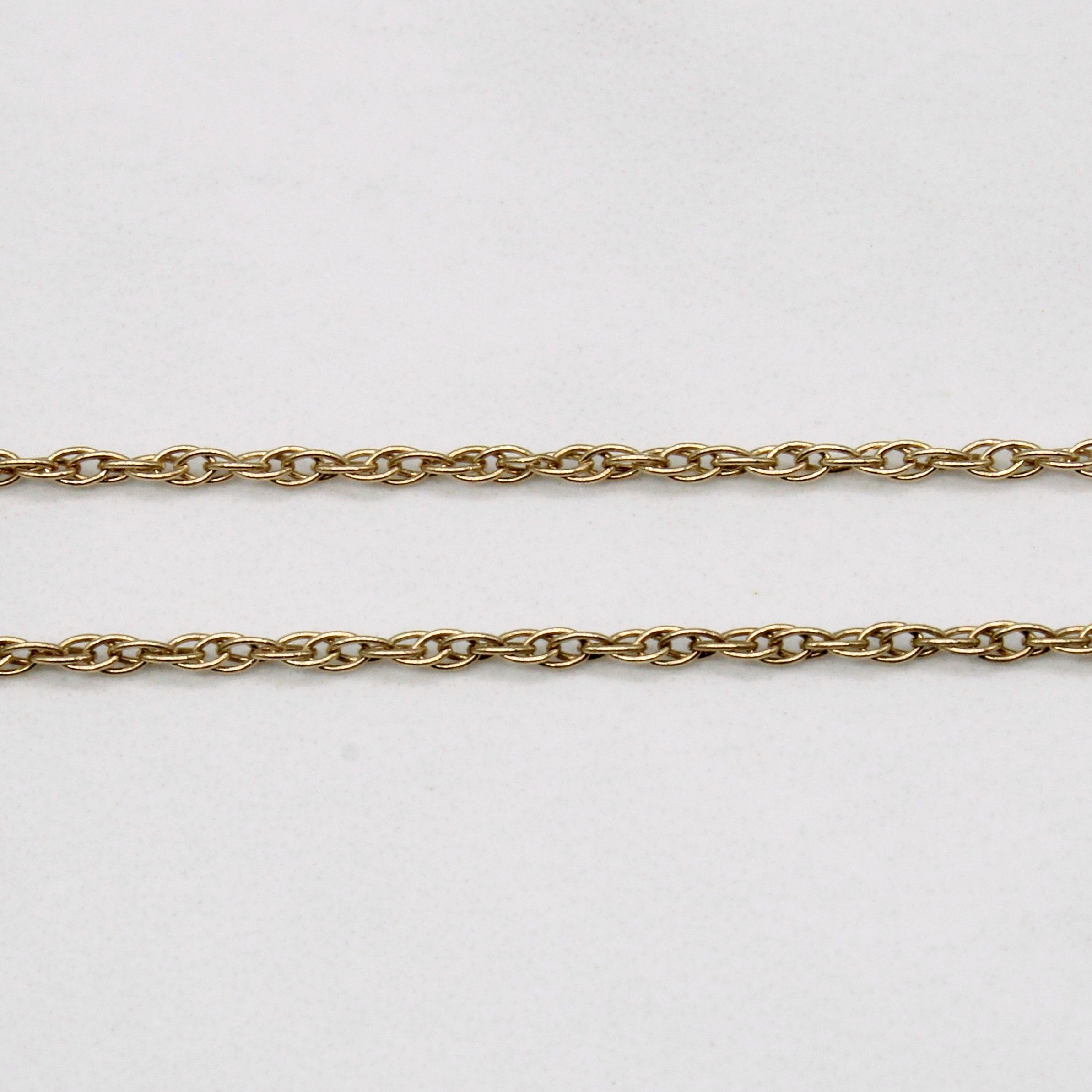 10k Yellow Gold Rope Chain | 23" |