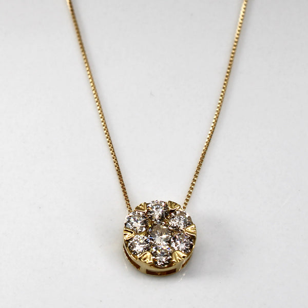 Diamond Pendant Necklace | 0.32ctw |18