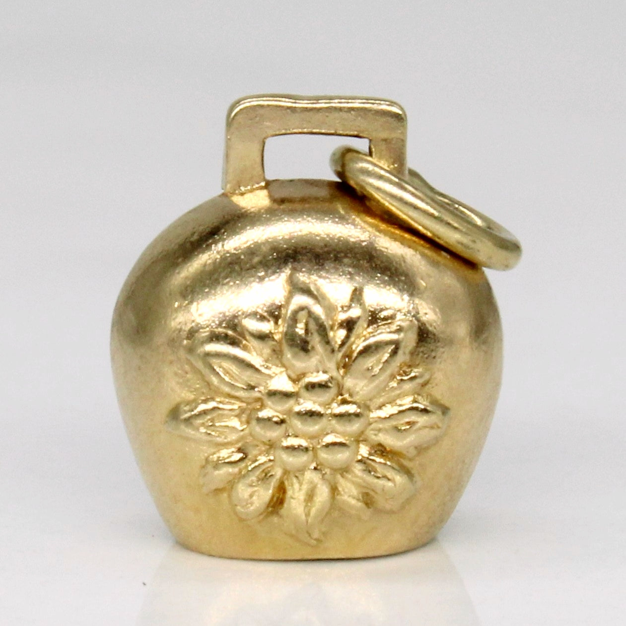 9k Yellow Gold Flower Bell Charm