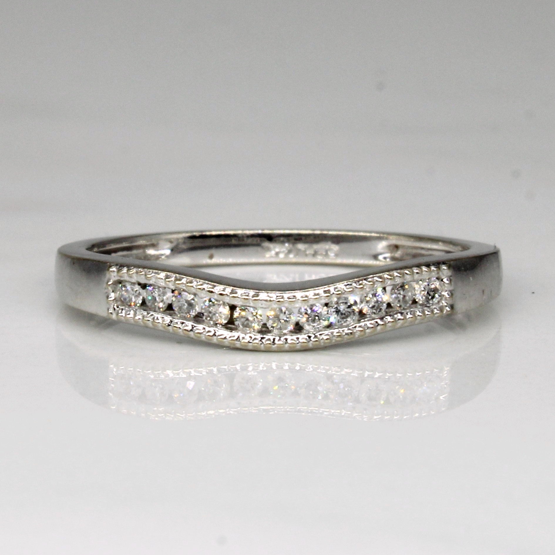 Diamond Scoop Ring | 0.08ctw | SZ 6.25 |