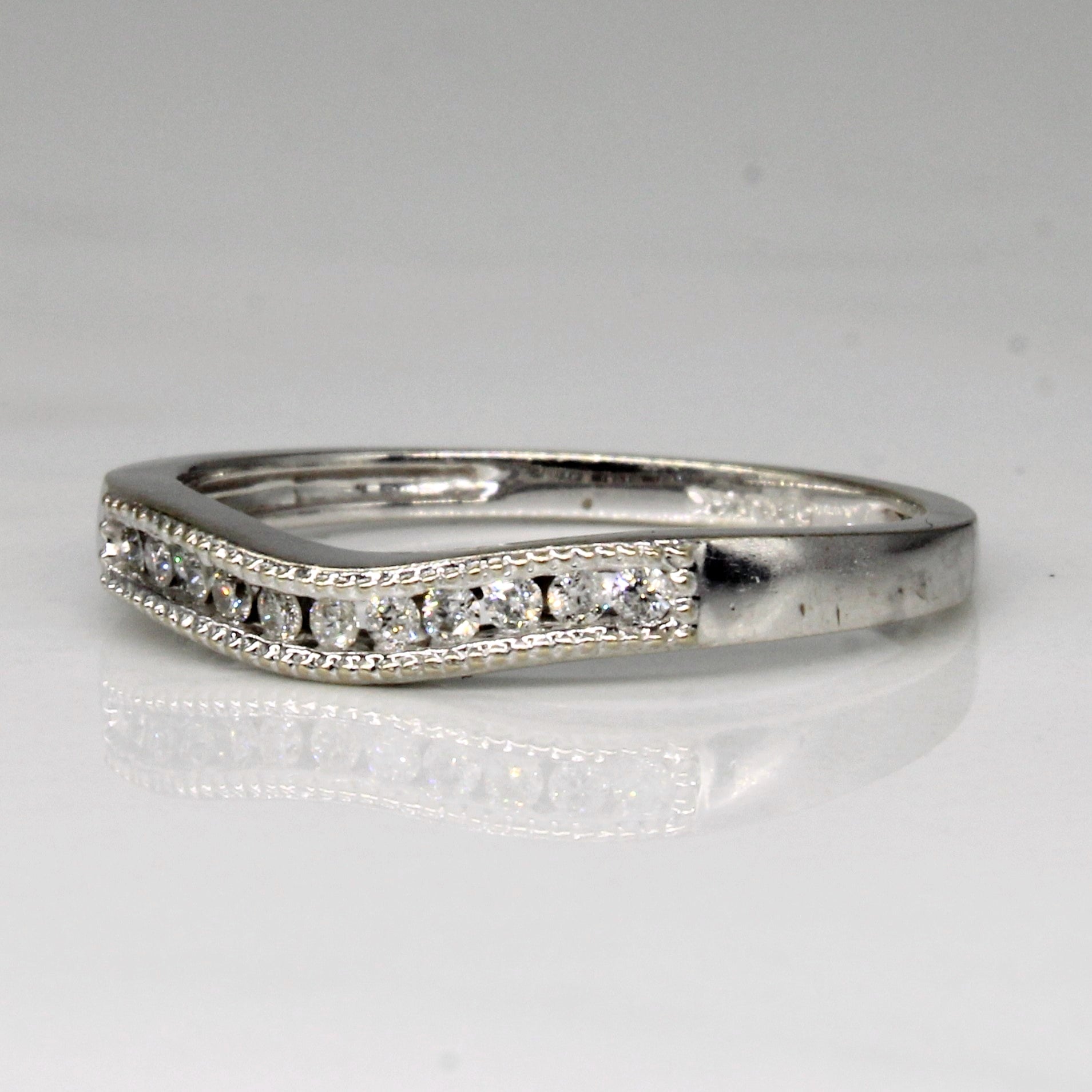 Diamond Scoop Ring | 0.08ctw | SZ 6.25 |