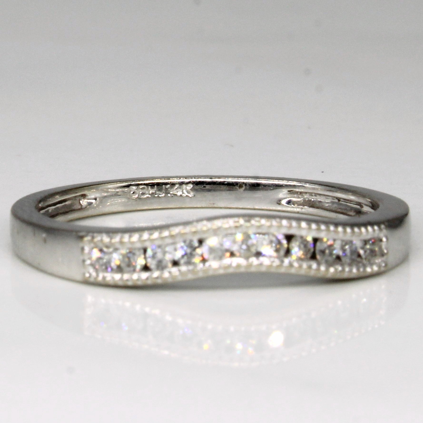 Diamond Scoop Ring | 0.08ctw | SZ 6.25 |