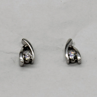 Tension Set Diamond Earrings | 0.19ctw |