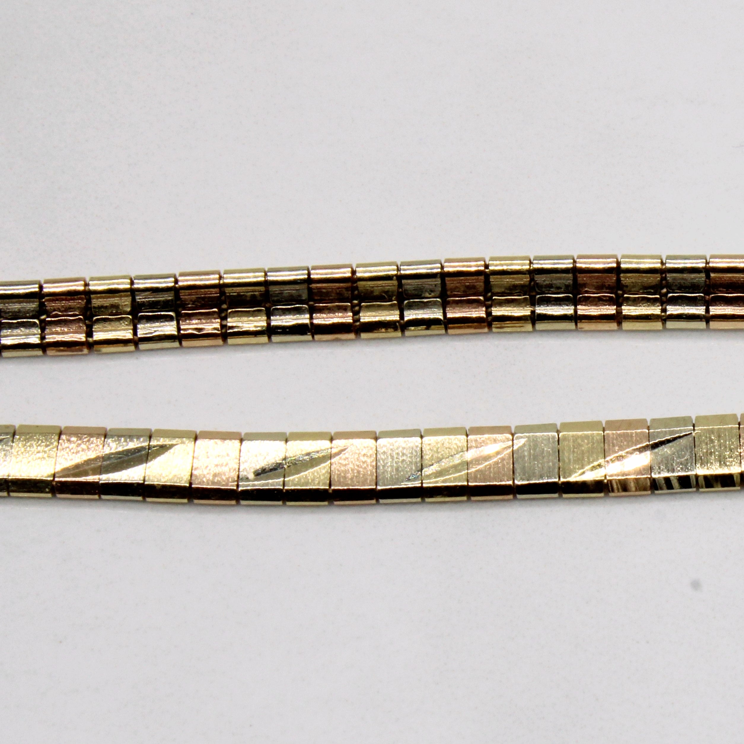 14k Tri Tone Gold Necklace | 16" |