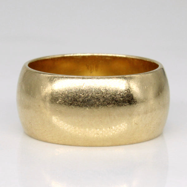 14k Yellow Gold Wide Band | SZ 6.5 |