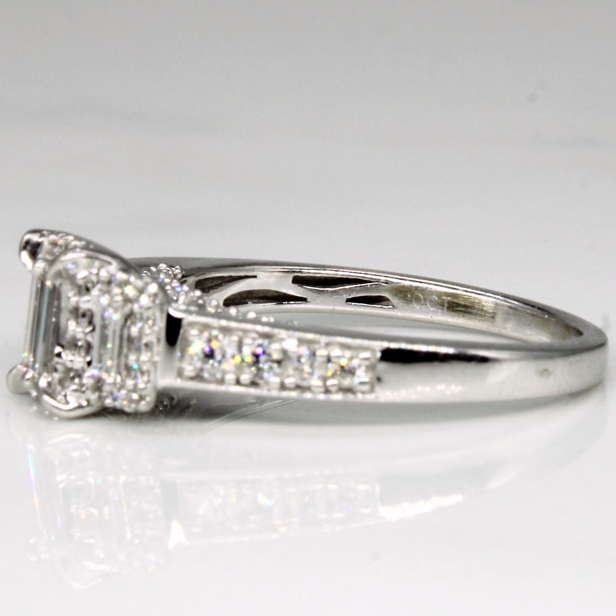 Baguette Cut Diamond Cluster Ring | 0.50ctw | SZ 6.25 |