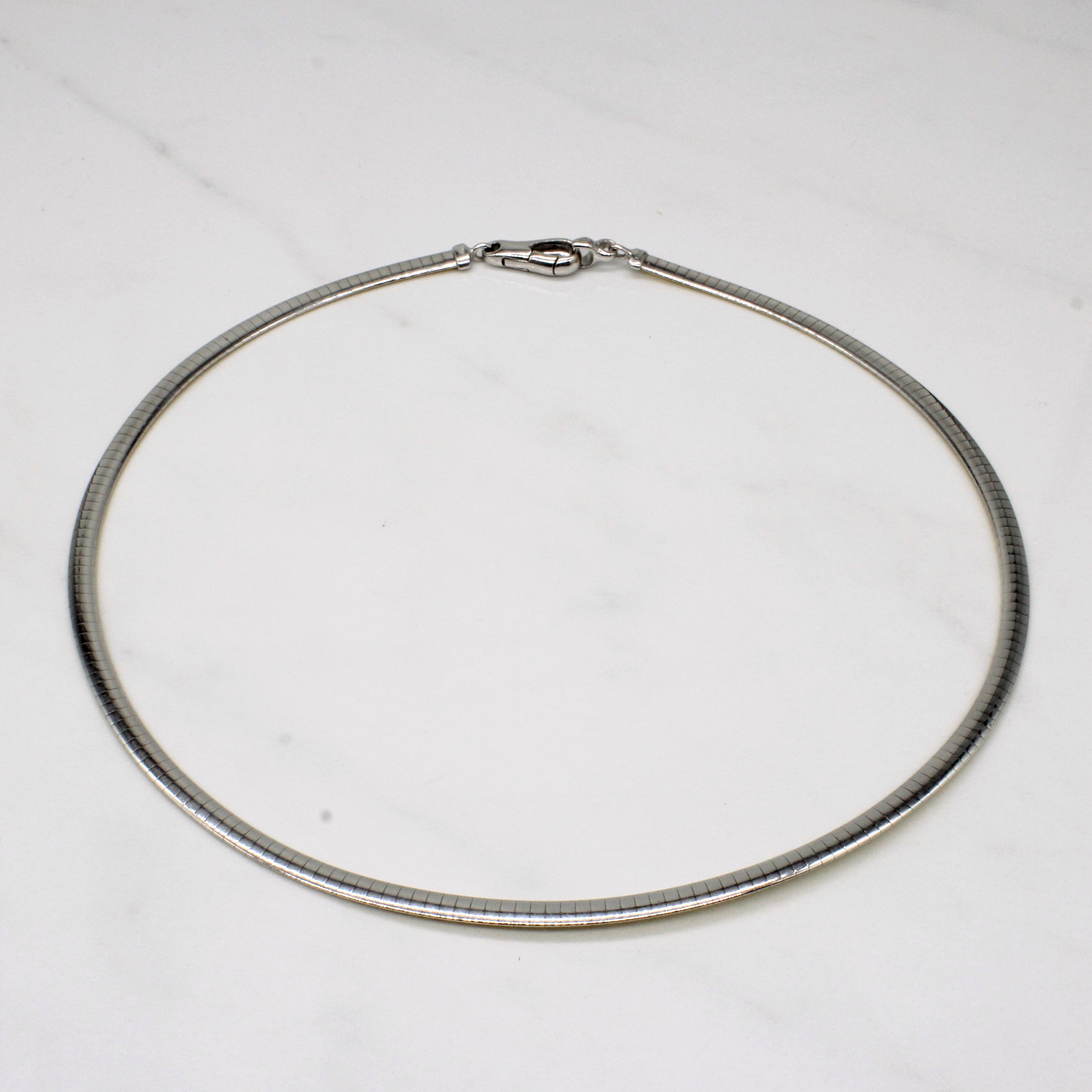 18k Two Tone Gold Reversible Necklace | 17" |