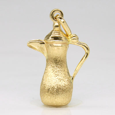 18k Yellow Gold Pitcher Charm