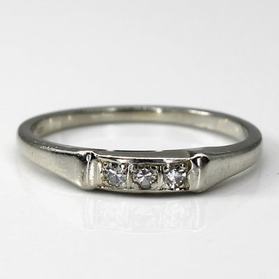 Three Stone Diamond Ring | 0.06ctw | SZ 5 |