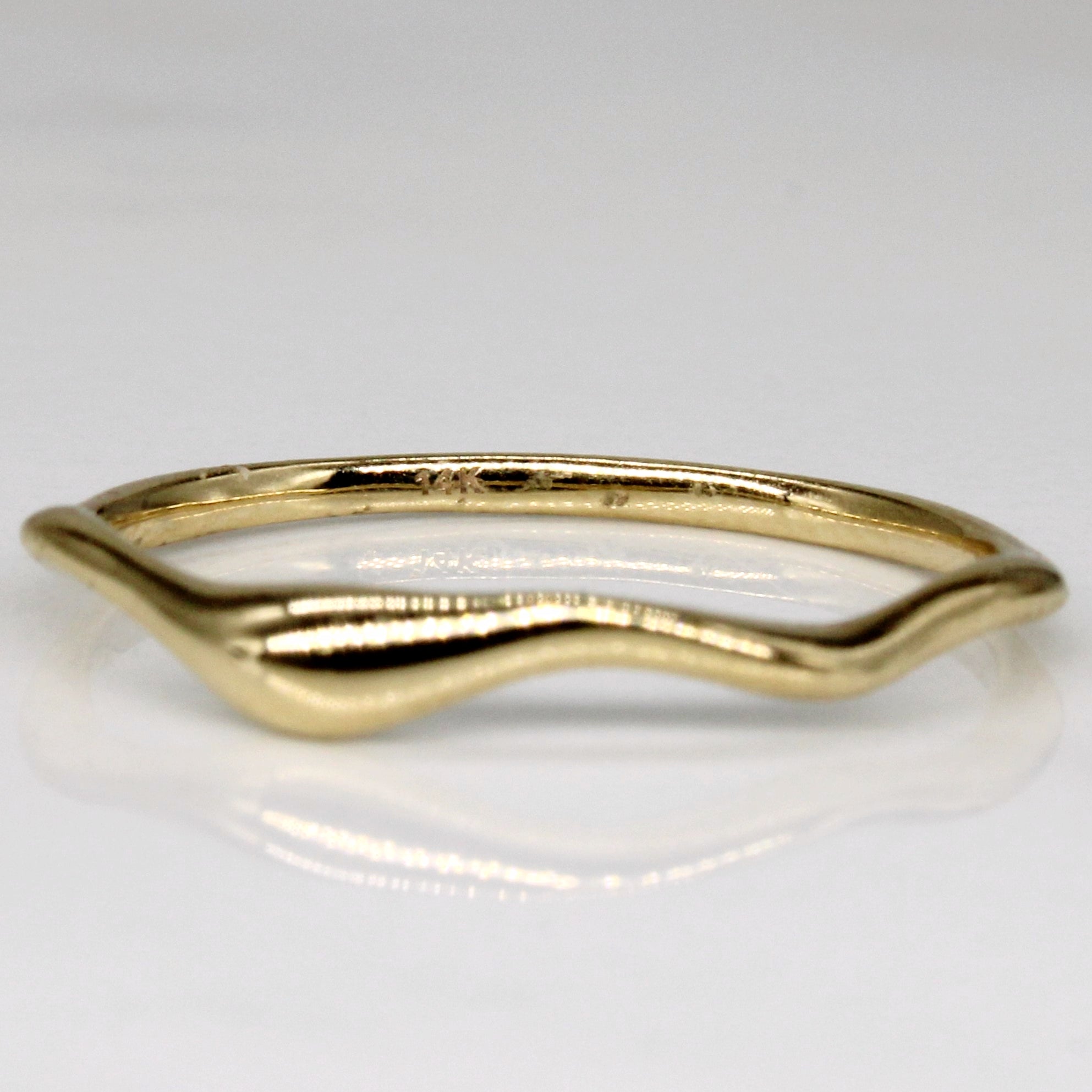 14k Yellow Gold Abstract Ring | SZ 7.5 |