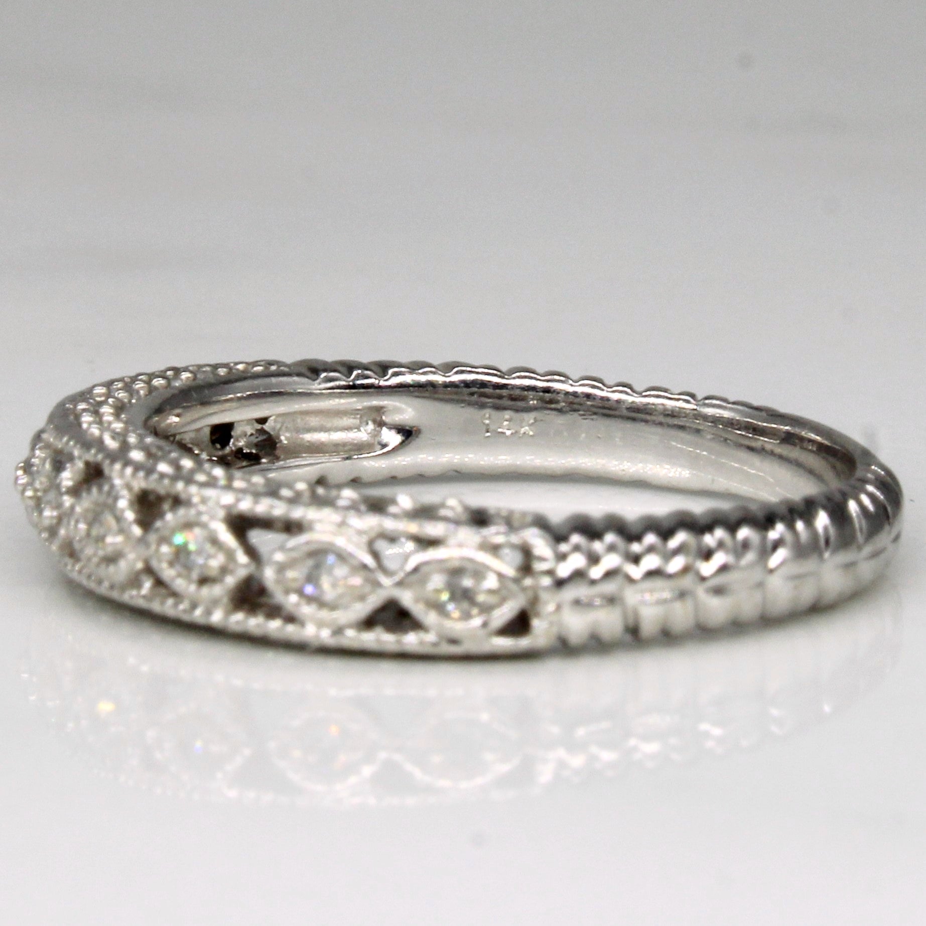 Ornate Diamond Ring | 0.20ctw | SZ 5.75 |