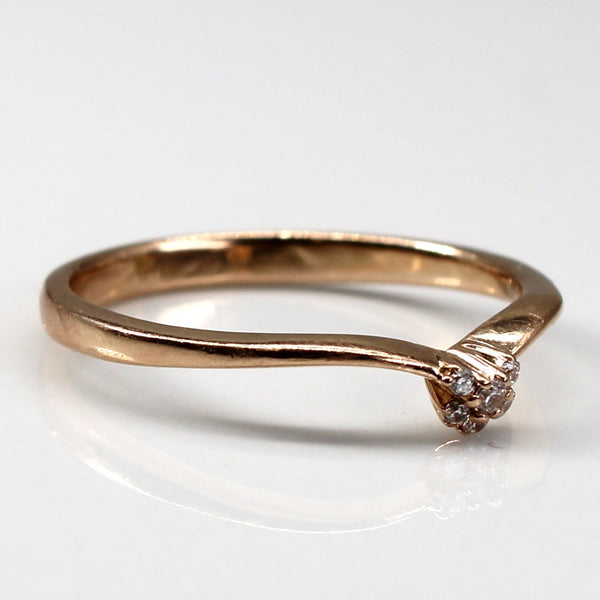 Chevron Diamond Ring | 0.04ctw | SZ 6 |