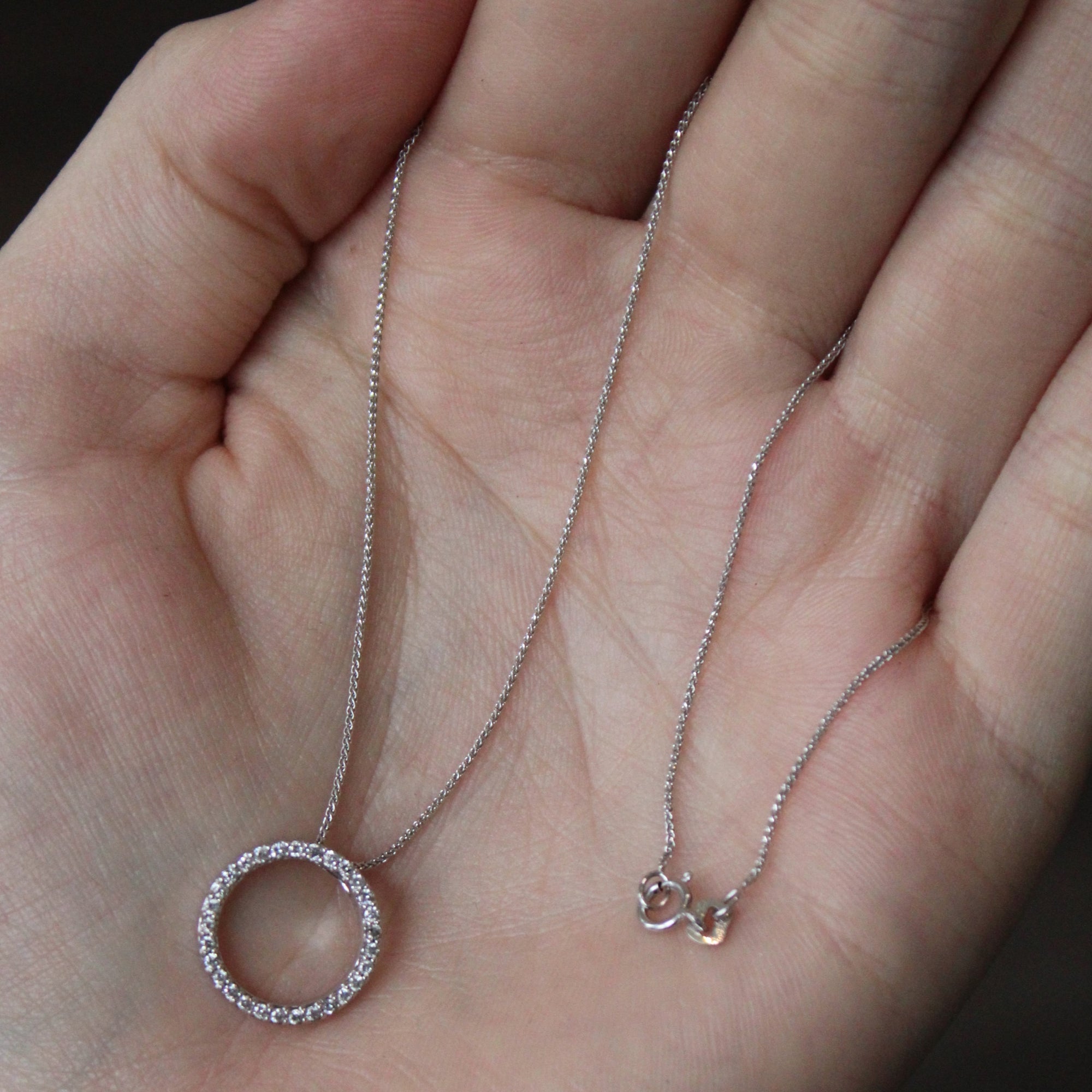 Diamond Infinity Pendant & Necklace | 0.15ctw | 18