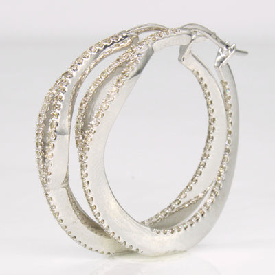 Diamond Hoop Earrings | 0.70ctw |