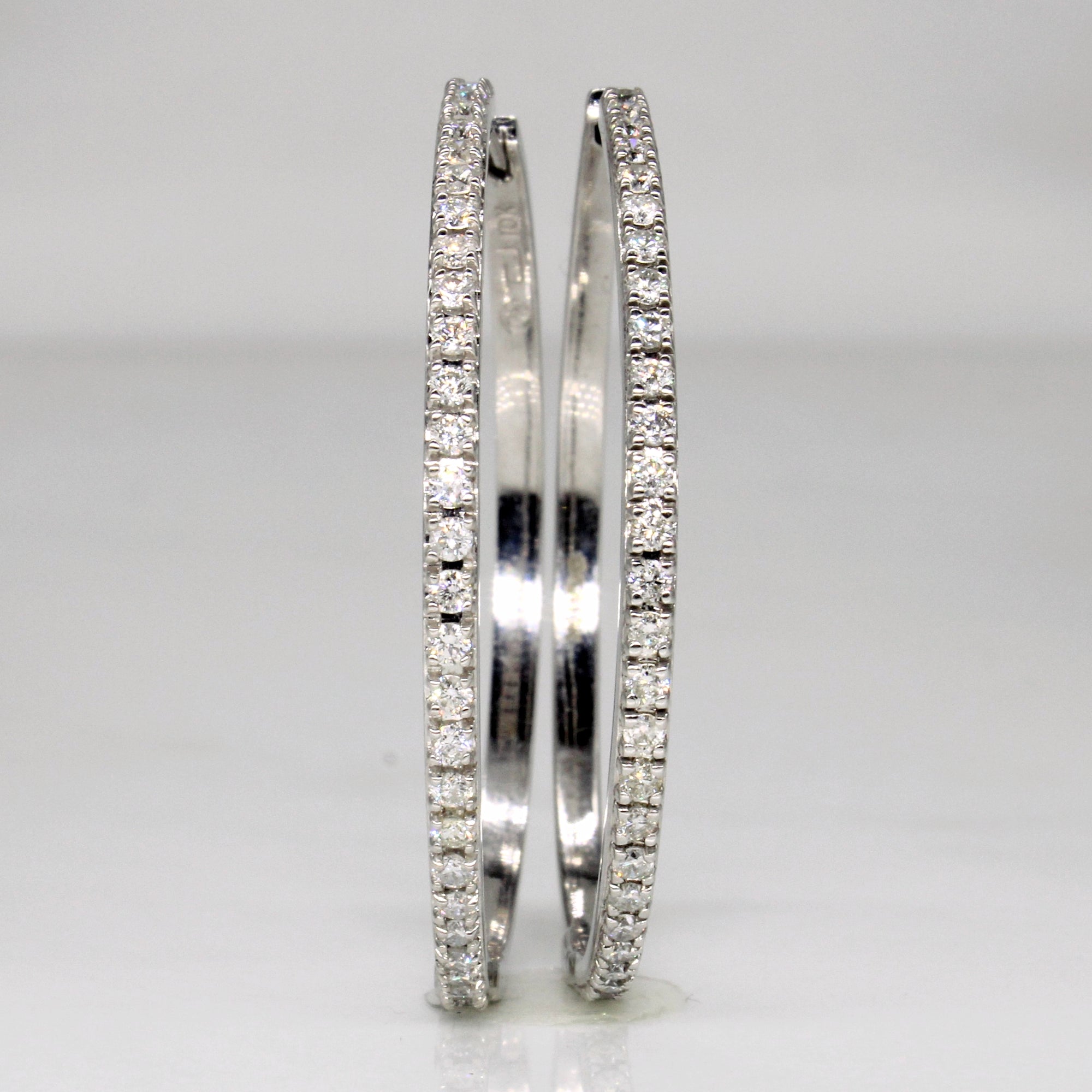 Diamond Hoop Earrings | 1.12ctw |