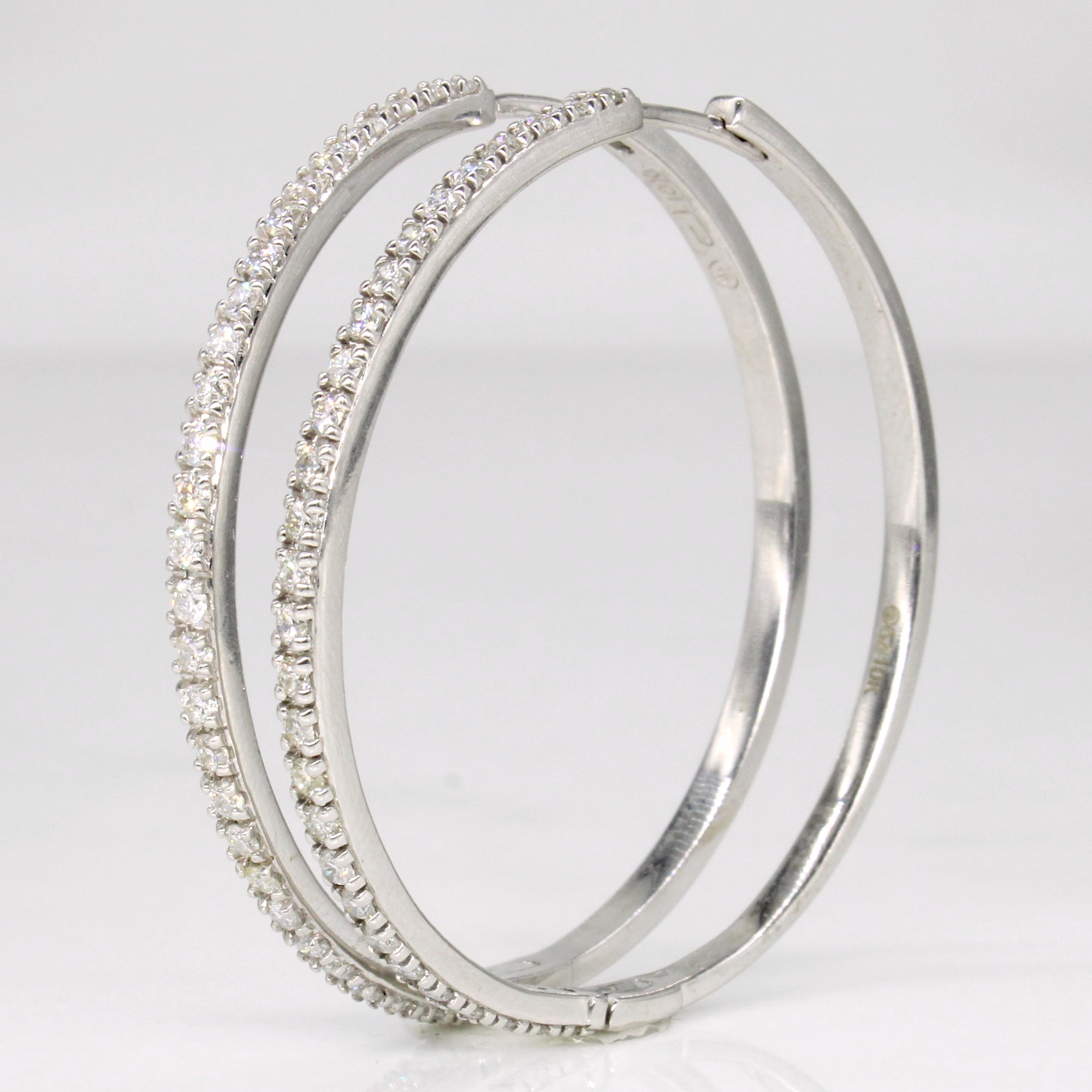 Diamond Hoop Earrings | 1.12ctw |