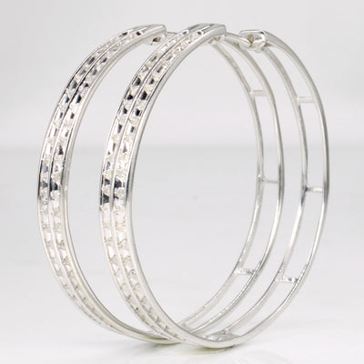 Large Diamond Hoop Earrings | 1.92ctw |