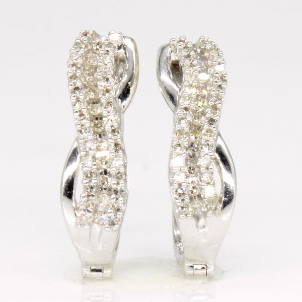 Diamond Waterfall Hoop Earrings | 0.45ctw |