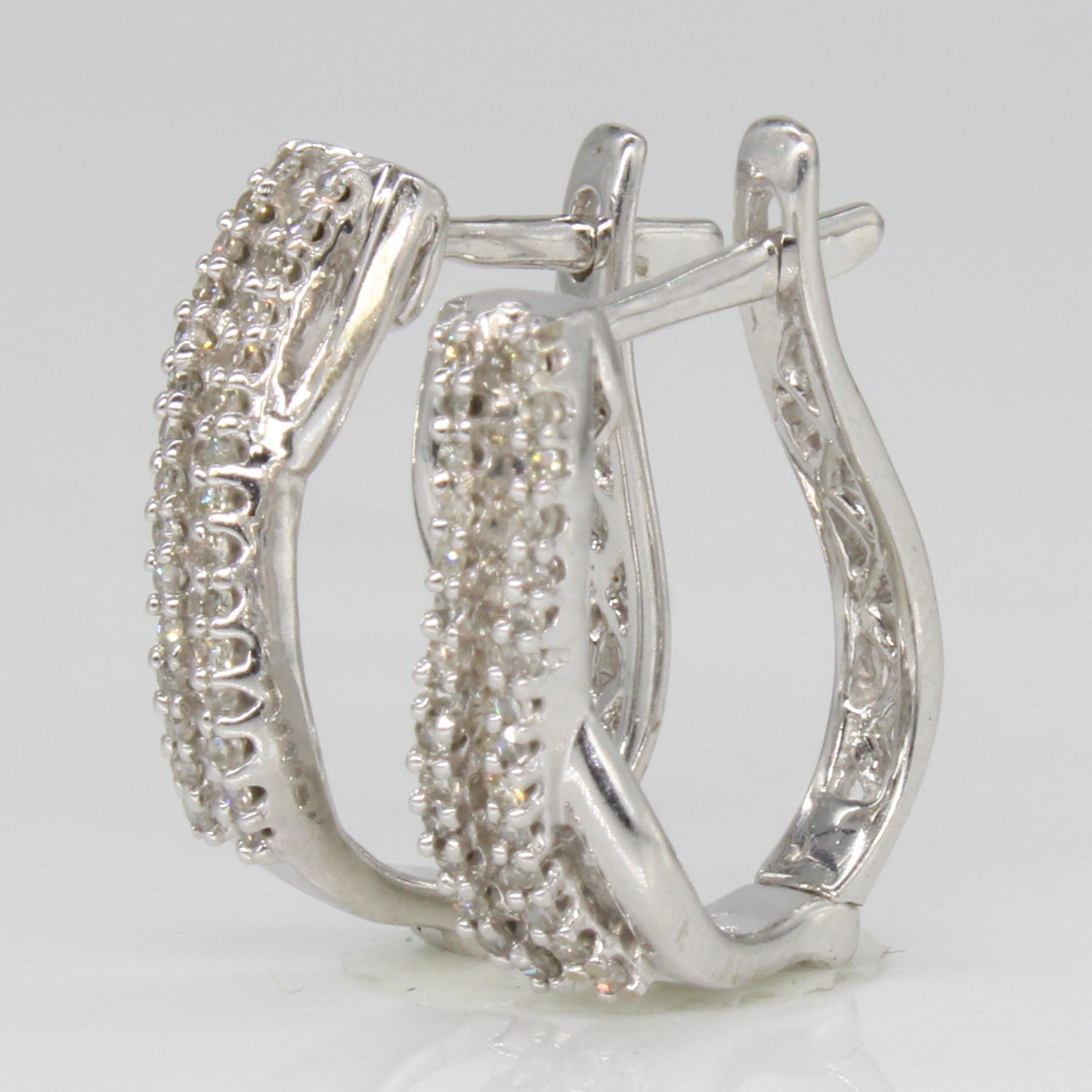 Diamond Waterfall Hoop Earrings | 0.45ctw |