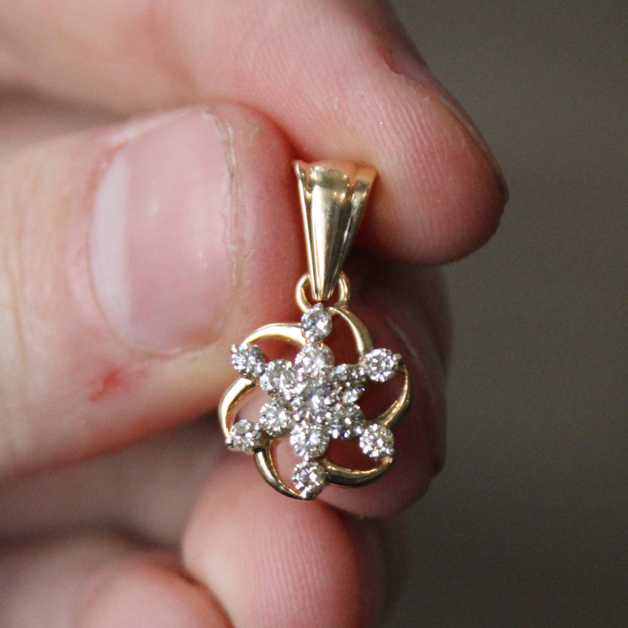 Diamond Cluster Pendant | 0.60ctw |