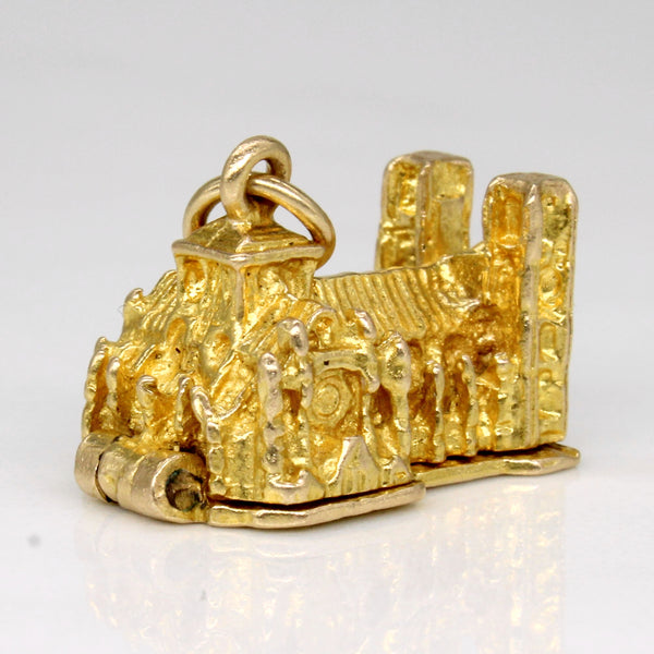 14k Yellow Gold Westminster Abbey Charm