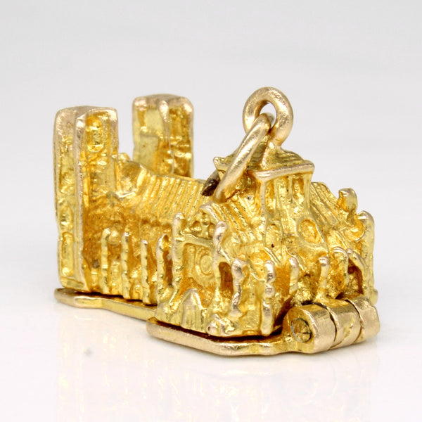 14k Yellow Gold Westminster Abbey Charm