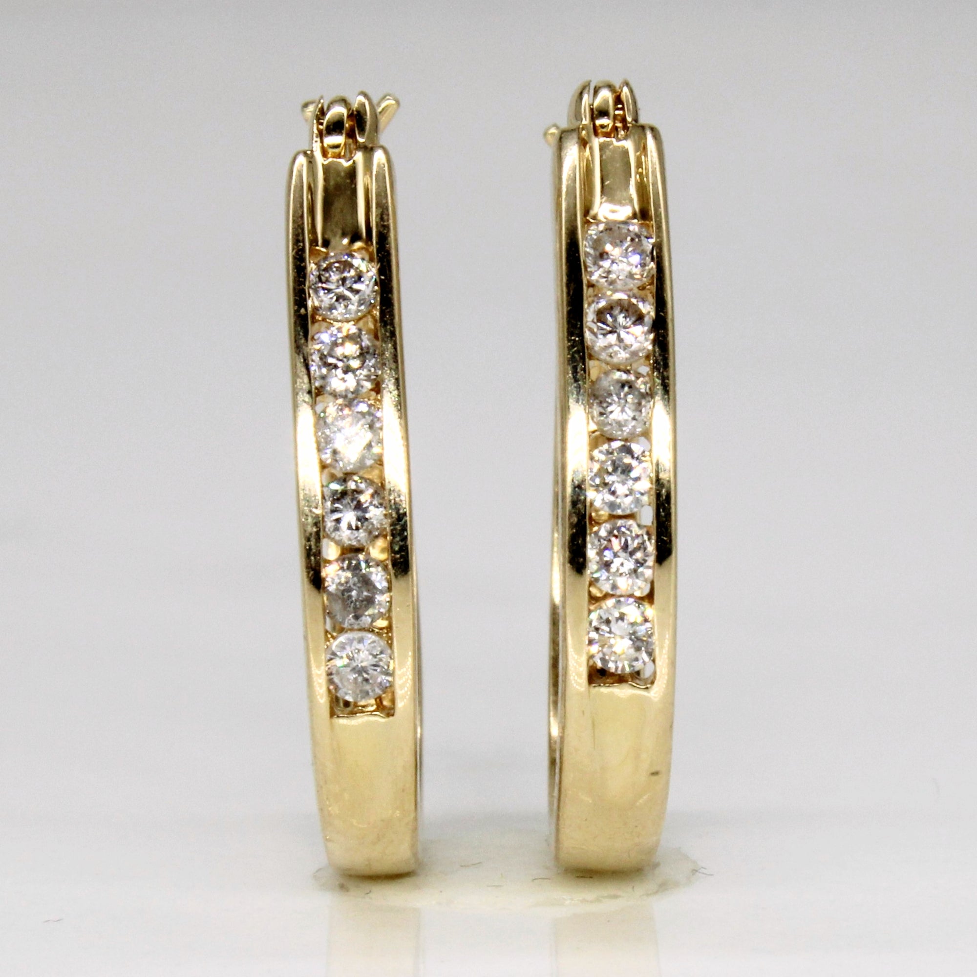 Diamond Hoop Earrings | 0.36ctw |