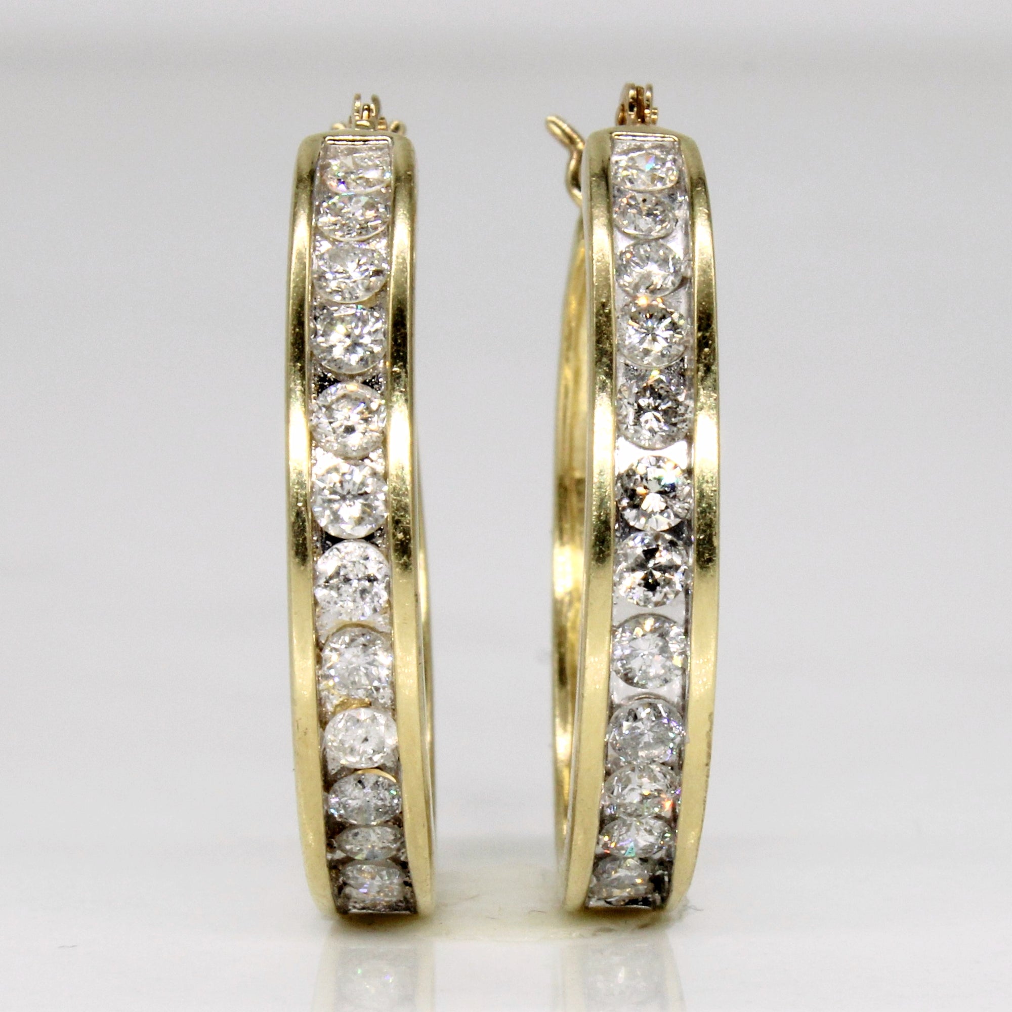 Diamond Hoop Earrings | 1.00ctw |