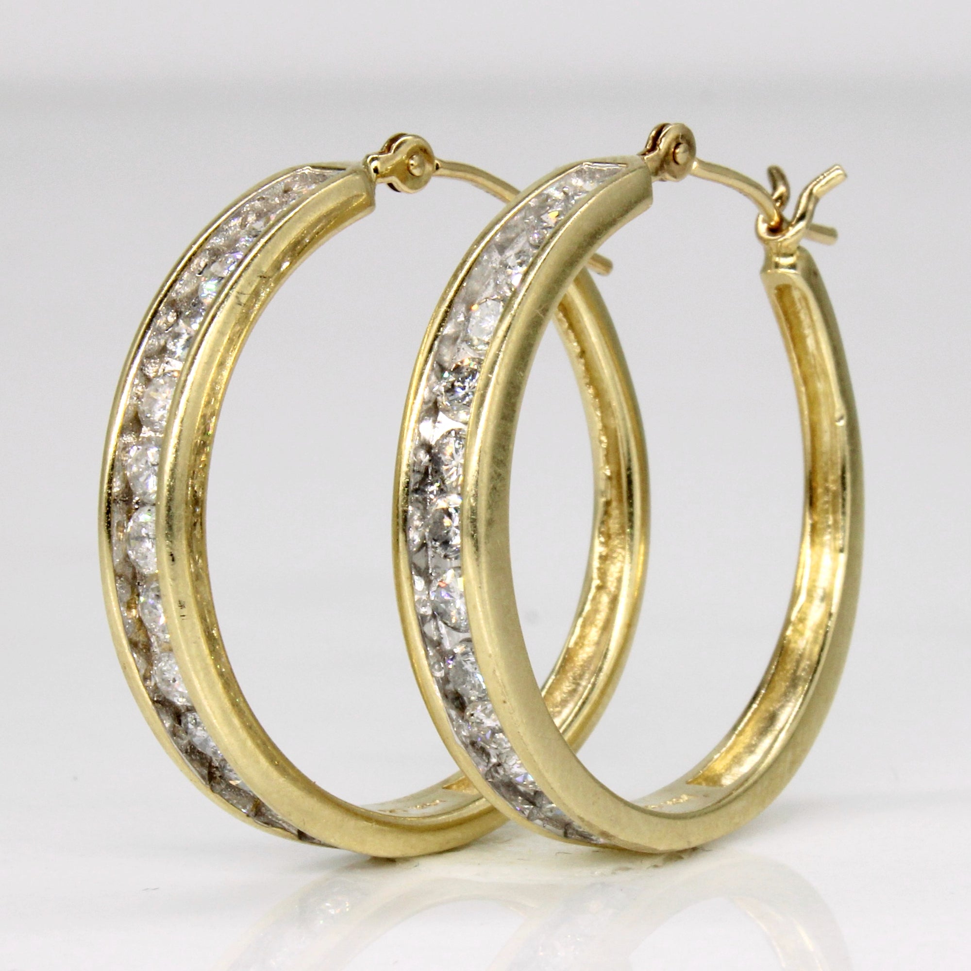 Diamond Hoop Earrings | 1.00ctw |