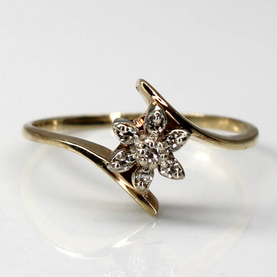 Bypass Cluster Diamond Ring | 0.08ctw | SZ 6.75 |