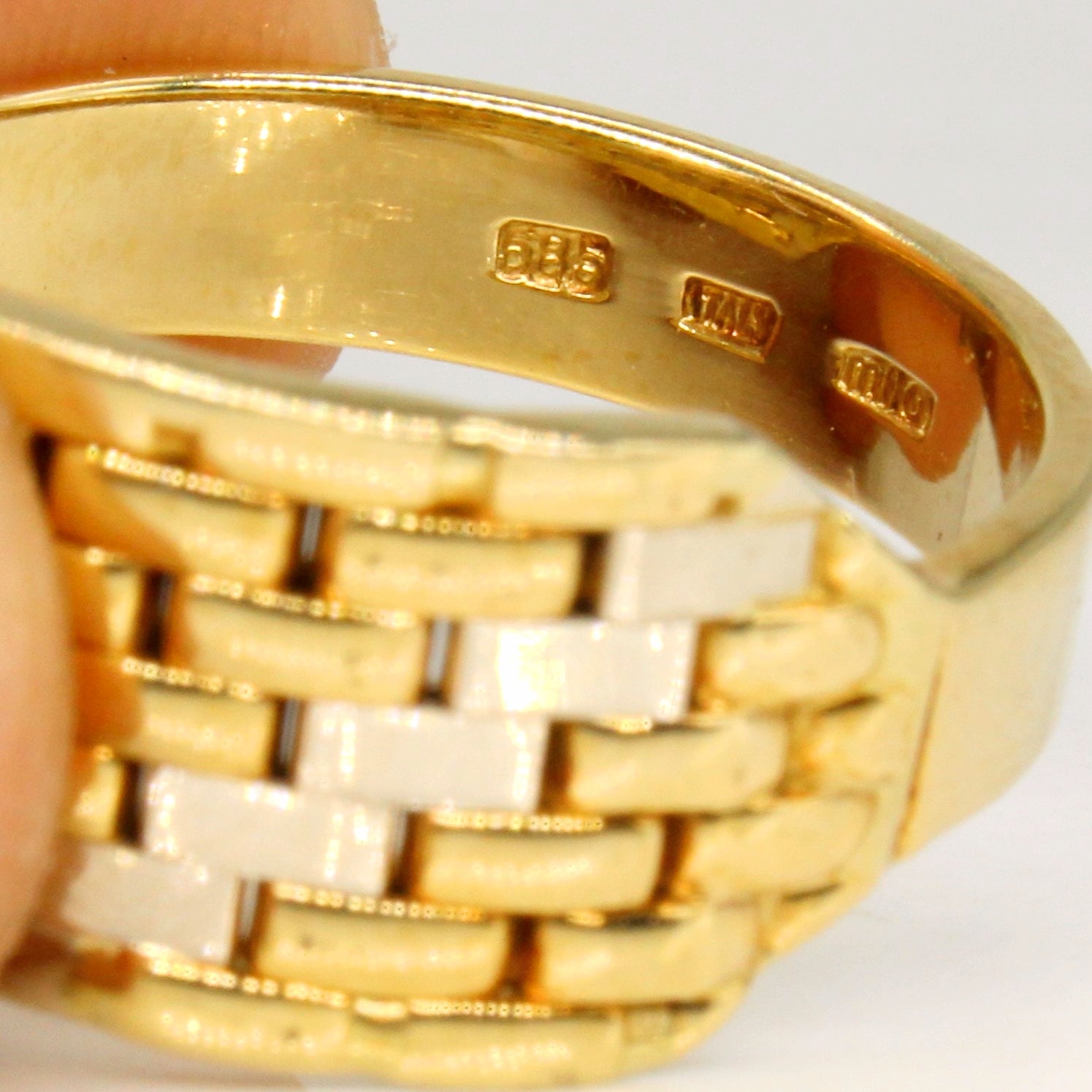 14k Two Tone Gold Ring | SZ 8.5 |