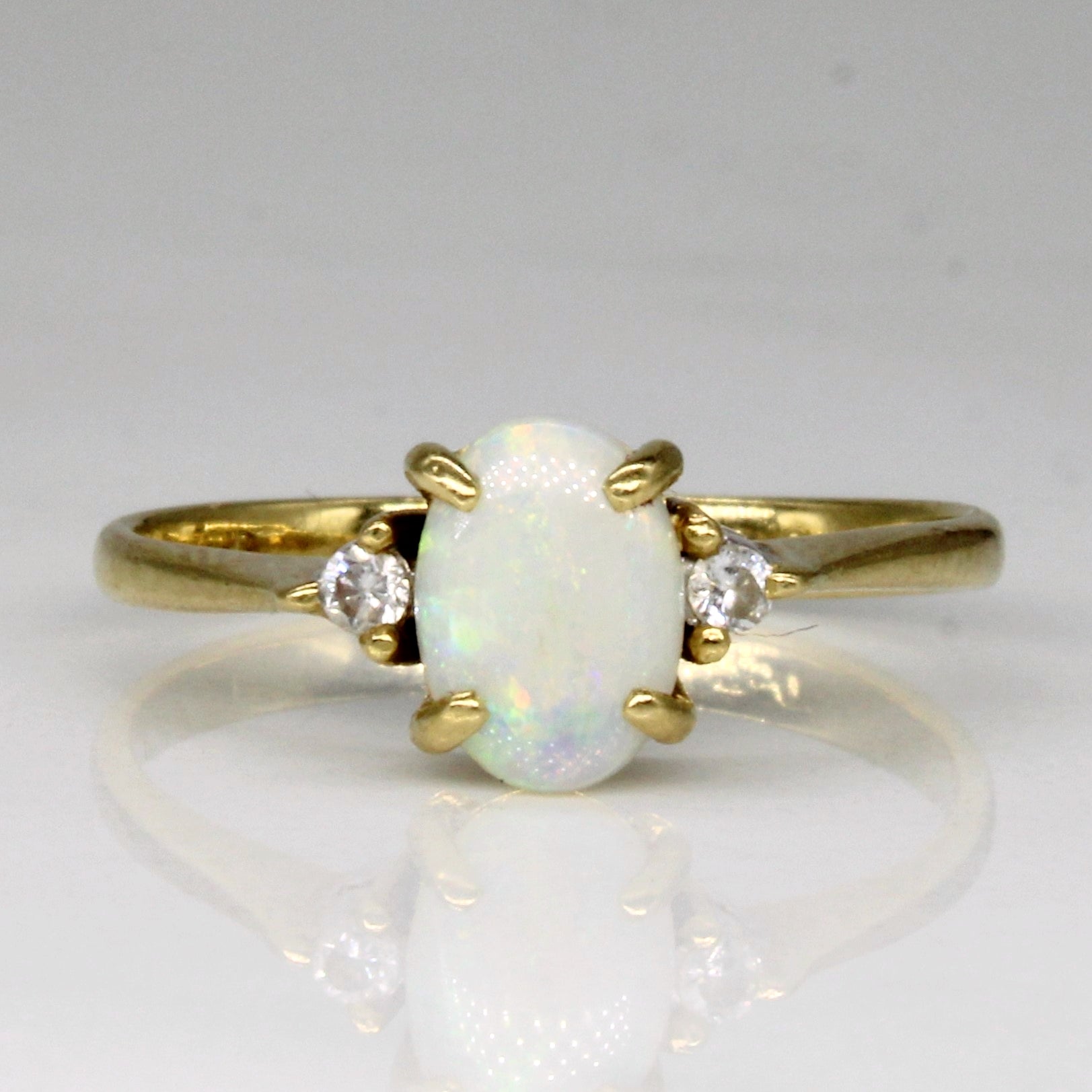 Opal & Diamond Ring | 0.40ct, 0.03ctw | SZ 5.25 |